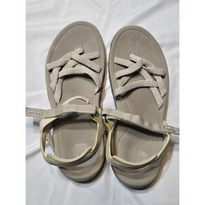 Viakix Hiking Walking Sandal Adjustable Straps Womens 10 Tan Outdoor Comfort